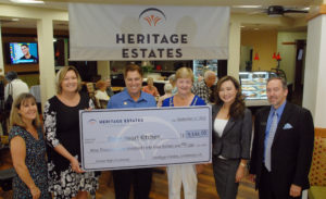 Heritage Estates Gives $9,000 to Open Heart Kitchen