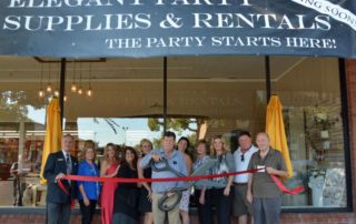 Elegant Party Supplies and Rentals Ribbon Cutting