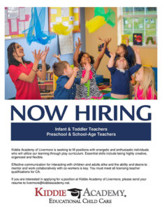 Now hiring Kiddie Academy