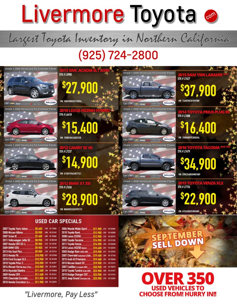 Livermore Toyota ??? Largest Toyota Inventory in Northern California