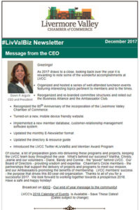 LVCC December 2017 Newsletter