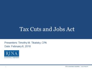 Tax Cuts and Jobs Act