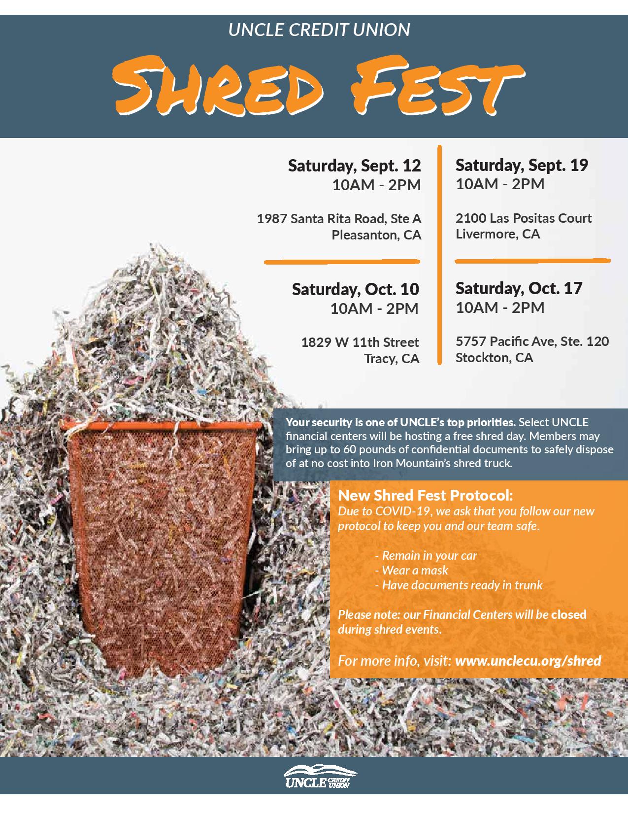 UNCLE Credit Union Offering Shred Fest to the Community