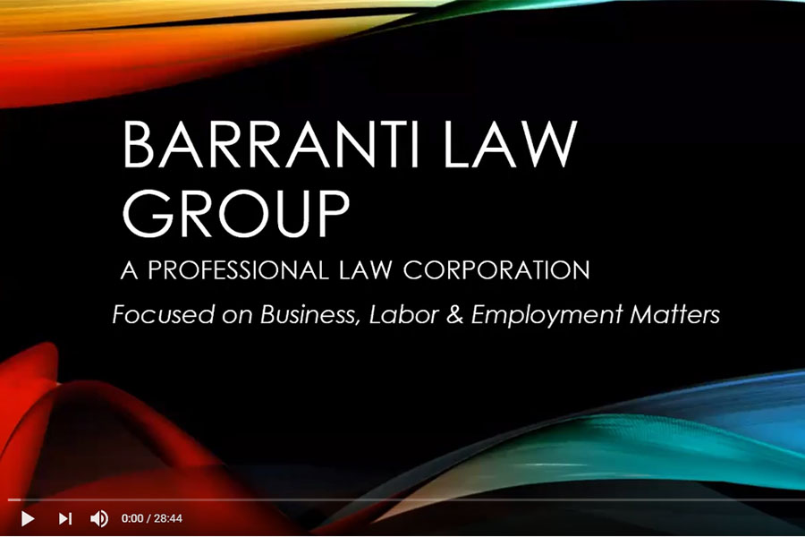 Barranti Law Group Presentation