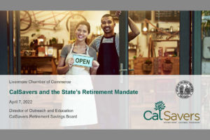 CalSavers Slide for Livermore Chamber