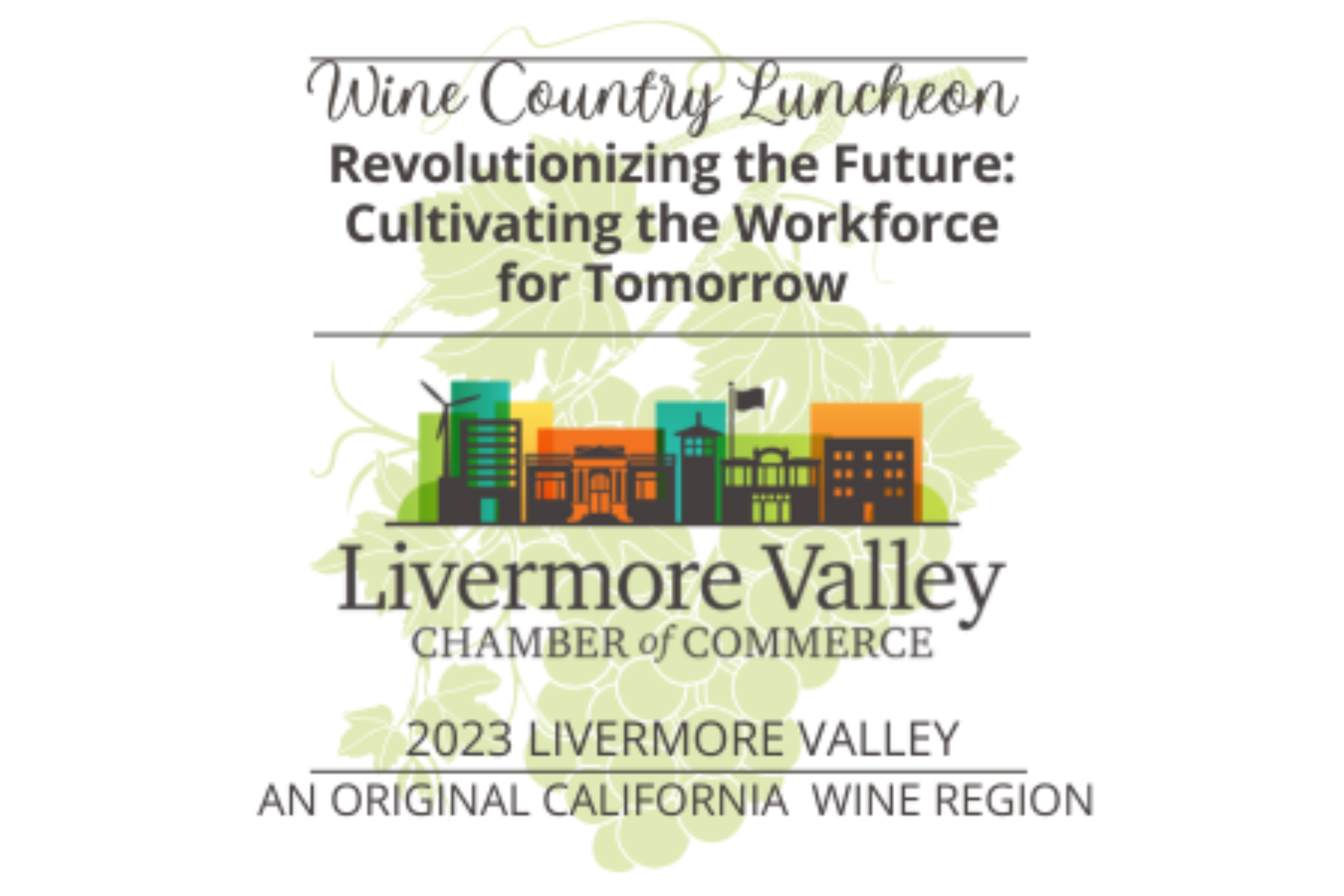 Livermore Valley Chamber of Commerce Holds Informational Workforce Development Wine Country Luncheon